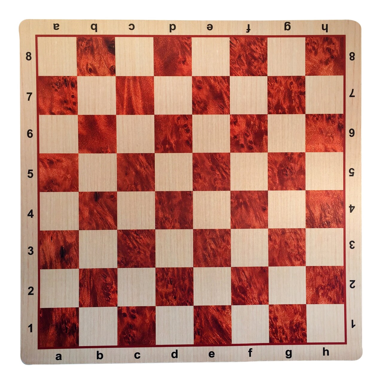 WE Games Mousepad Tournament Chessboard, 20 inches - Wood Grain Print